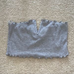 grey tube top